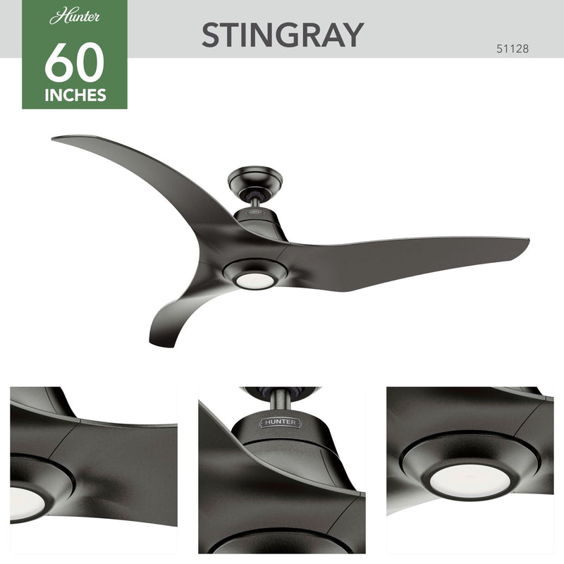 Hunter Fan Stingray Granite 152cm